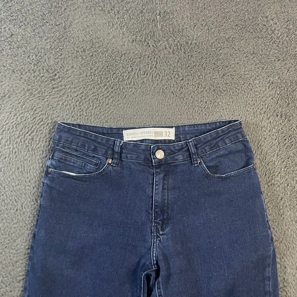 Barbell Apparel Jeans Mens 32 (Fits 30x32) Blue Athletic Fit Dark Wash Stretch - Picture 2 of 16